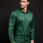Men's Casual Olive Geen Shirt